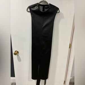 MDRN Black Leather Dress